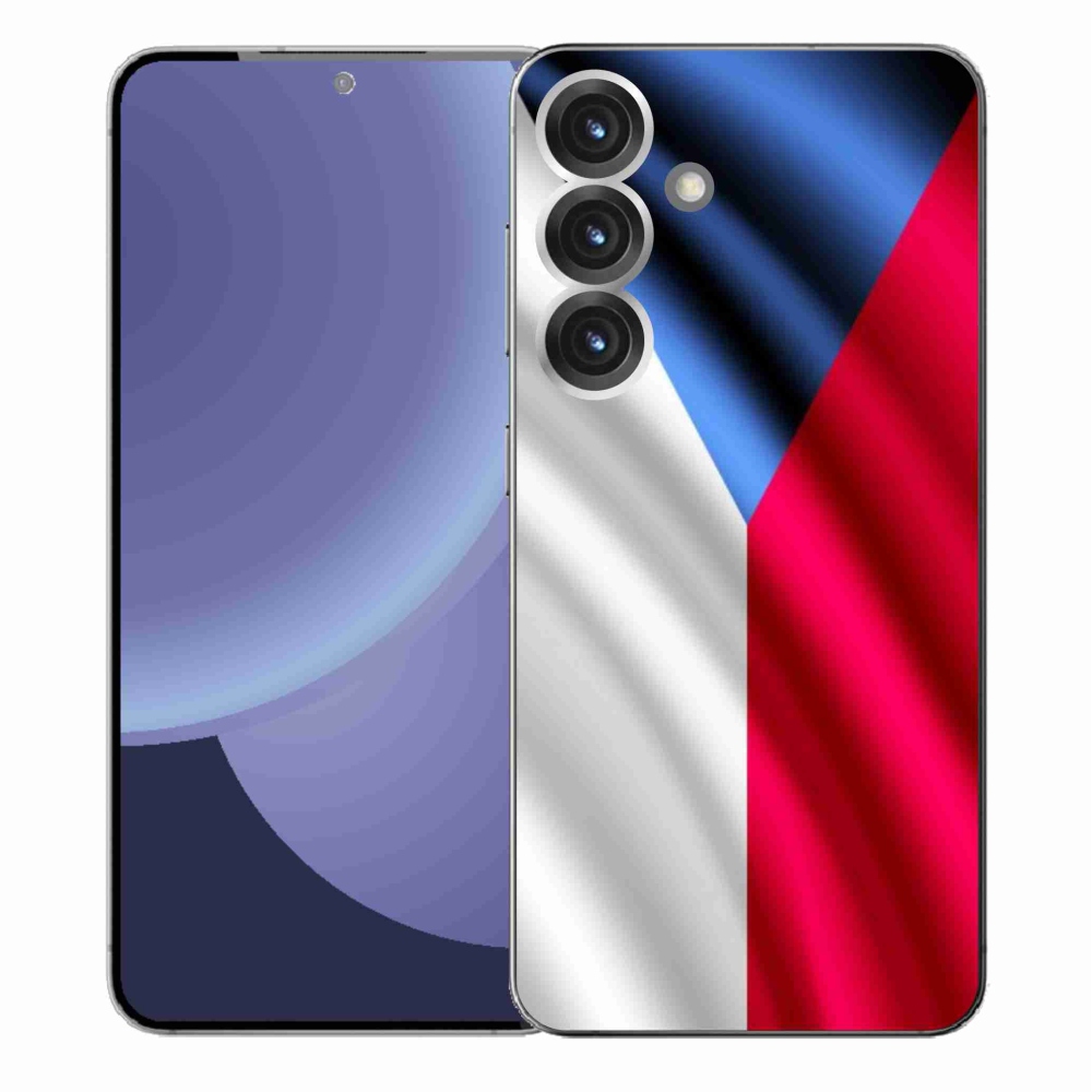 Gelový kryt mmCase na Samsung Galaxy S25+ - česká vlajka