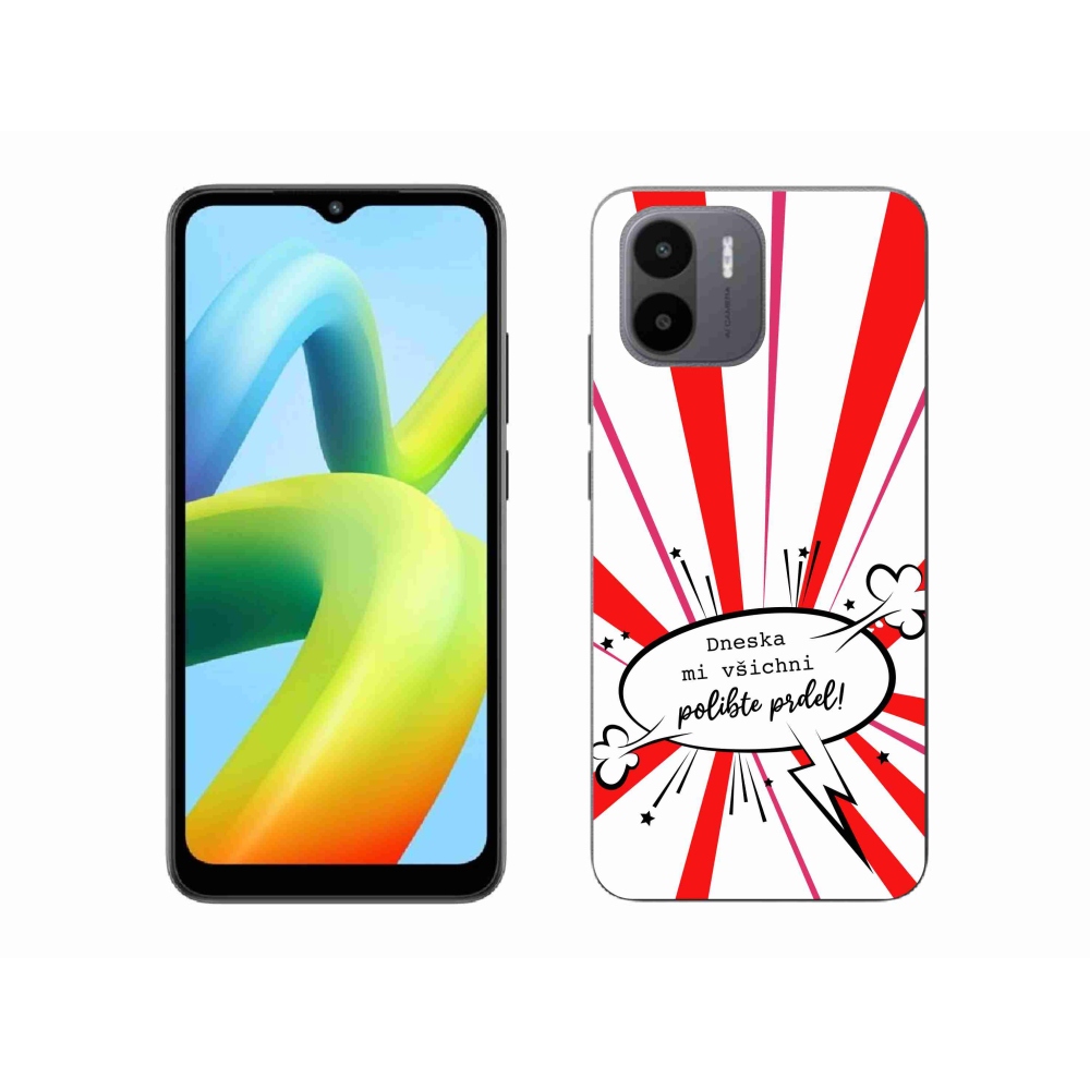Gelový kryt mmCase na Xiaomi Redmi A1 - vtipný text 15 bílé pozadí