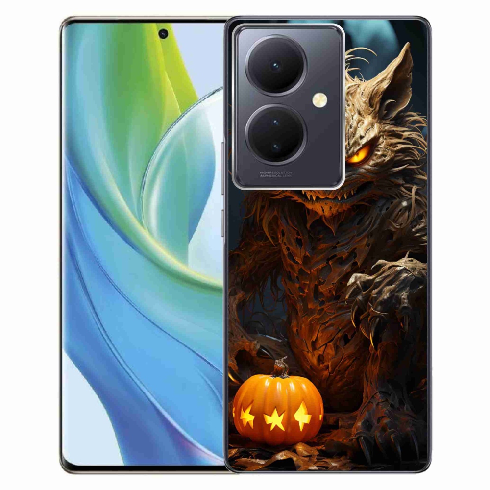 Gelový kryt mmCase na Vivo V29 Lite 5G - halloweenská příšera