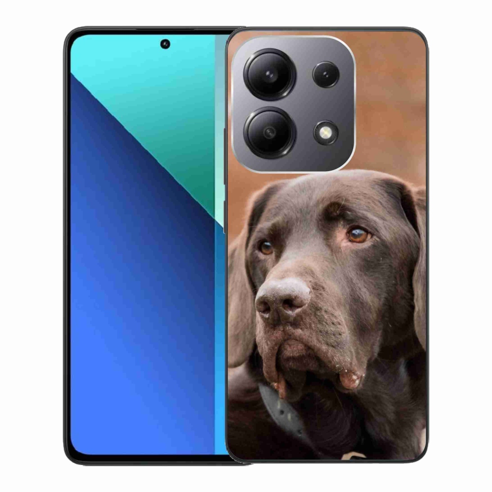 Gelový obal mmCase na Xiaomi Redmi Note 13 - hnědý labrador