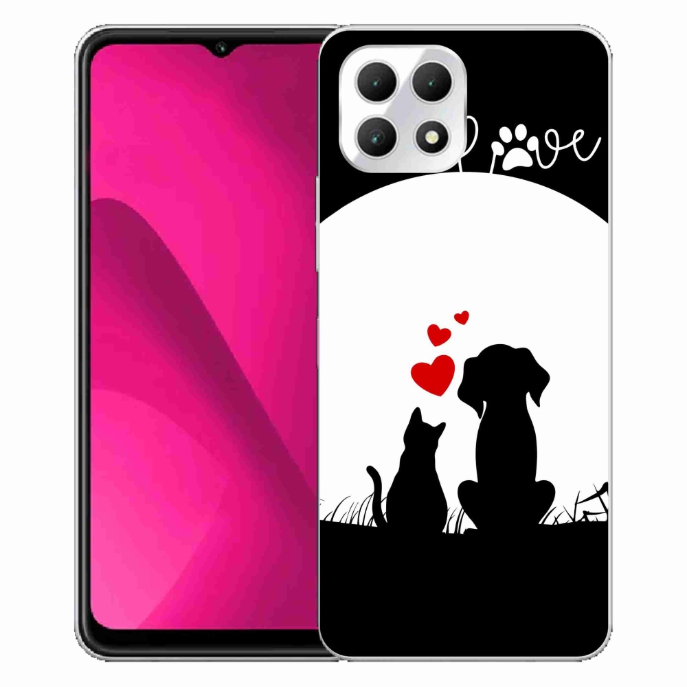 Gelový kryt mmCase na T-Mobile T Phone 2 - zvířecí láska