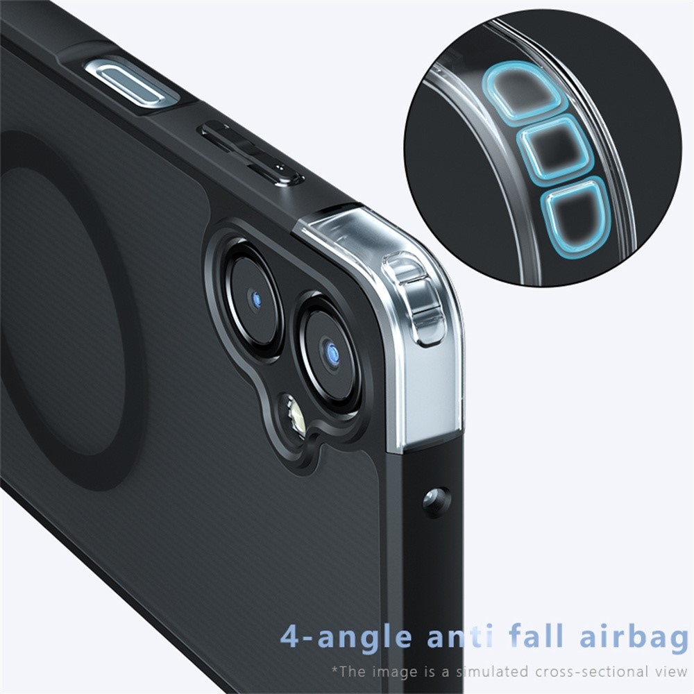 Case matný gelový obal s MagSafe na Samsung Galaxy A06 4G - černý