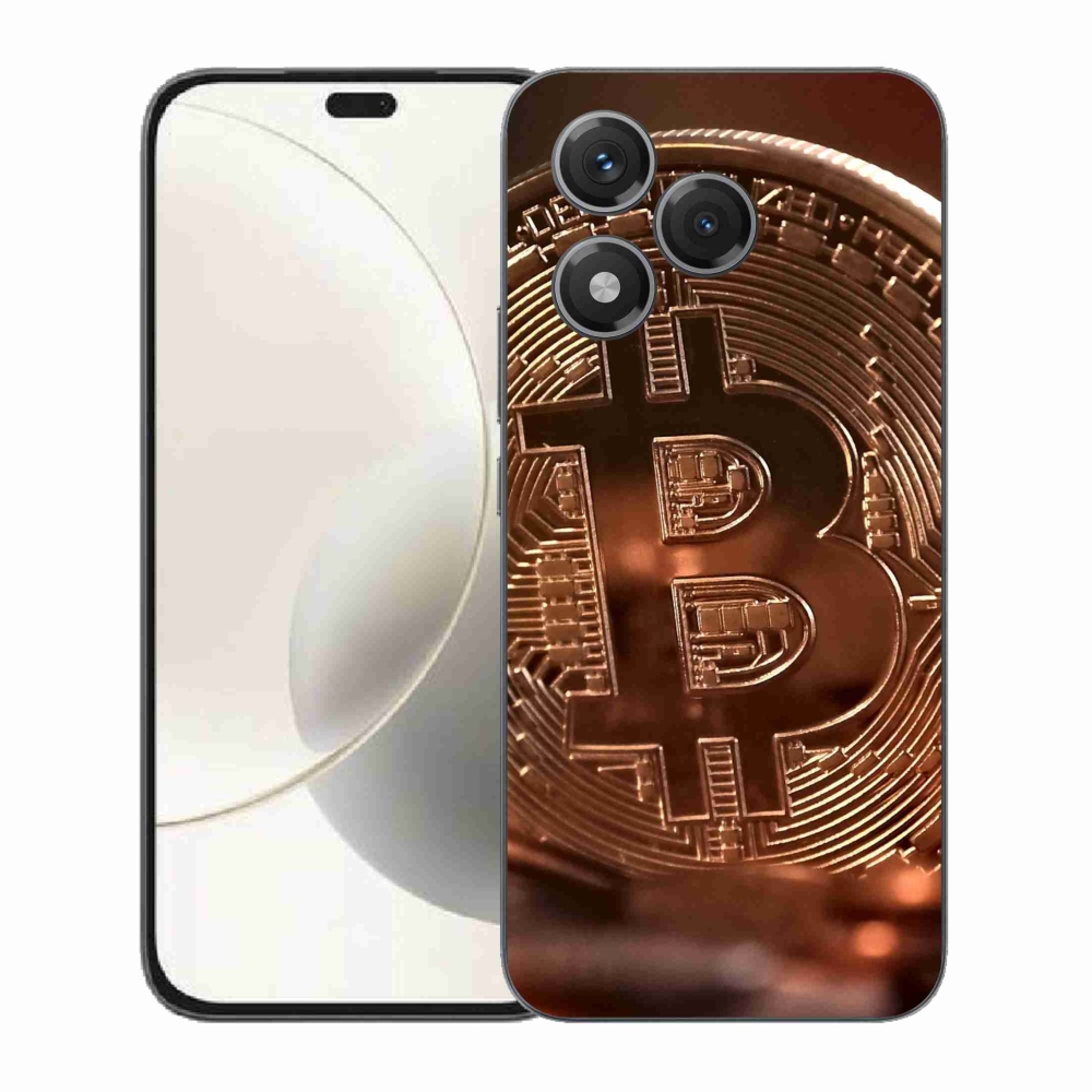 Gelový kryt mmCase na Honor 400 Lite - bitcoin