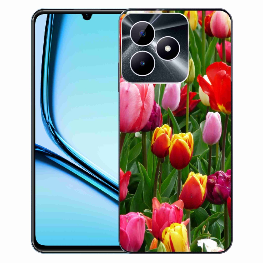 Gelový kryt mmCase na Realme Note 50 - tulipány