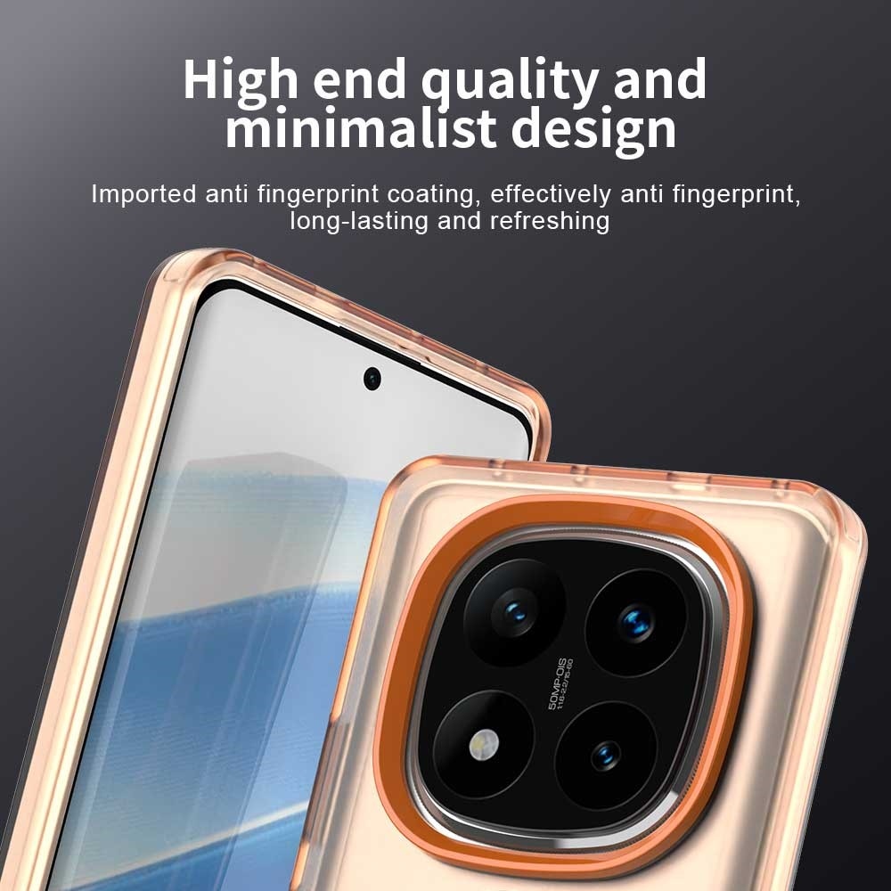 Candy gelový obal s MagSafe na Xiaomi Redmi Note 14 Pro 5G/Poco X7 5G - oranžový