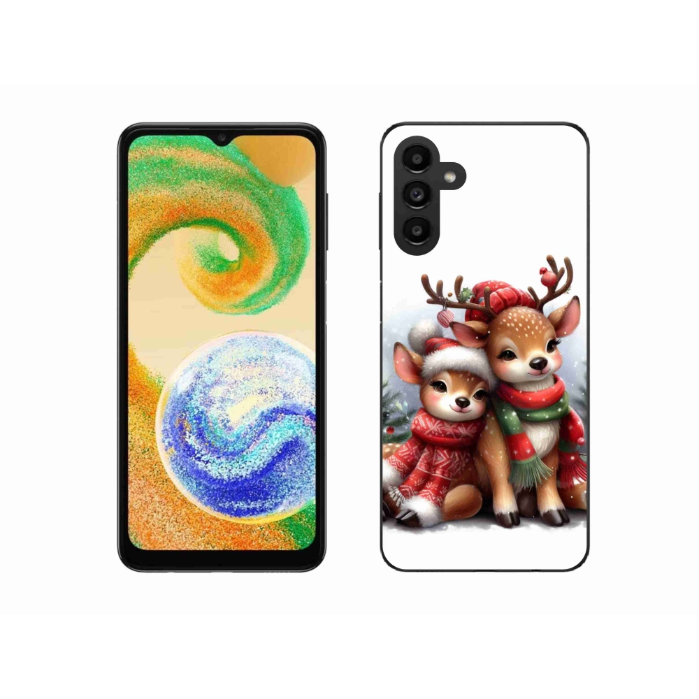 Gelový kryt mmCase na Samsung Galaxy A04s (164.7x76.7x9.1mm) - vánoční sobi