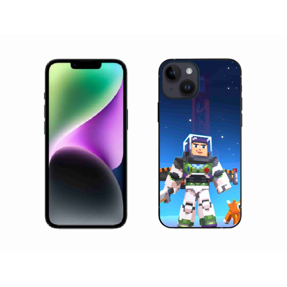 Gelový kryt mmCase na iPhone 14 - minecraft 2
