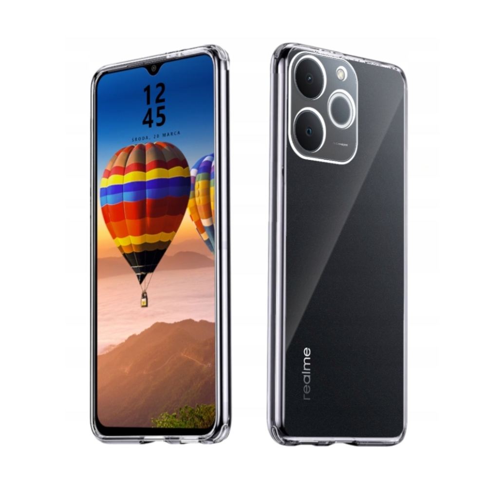 Průhledný gelový obal na Realme Note 70T - průhledný