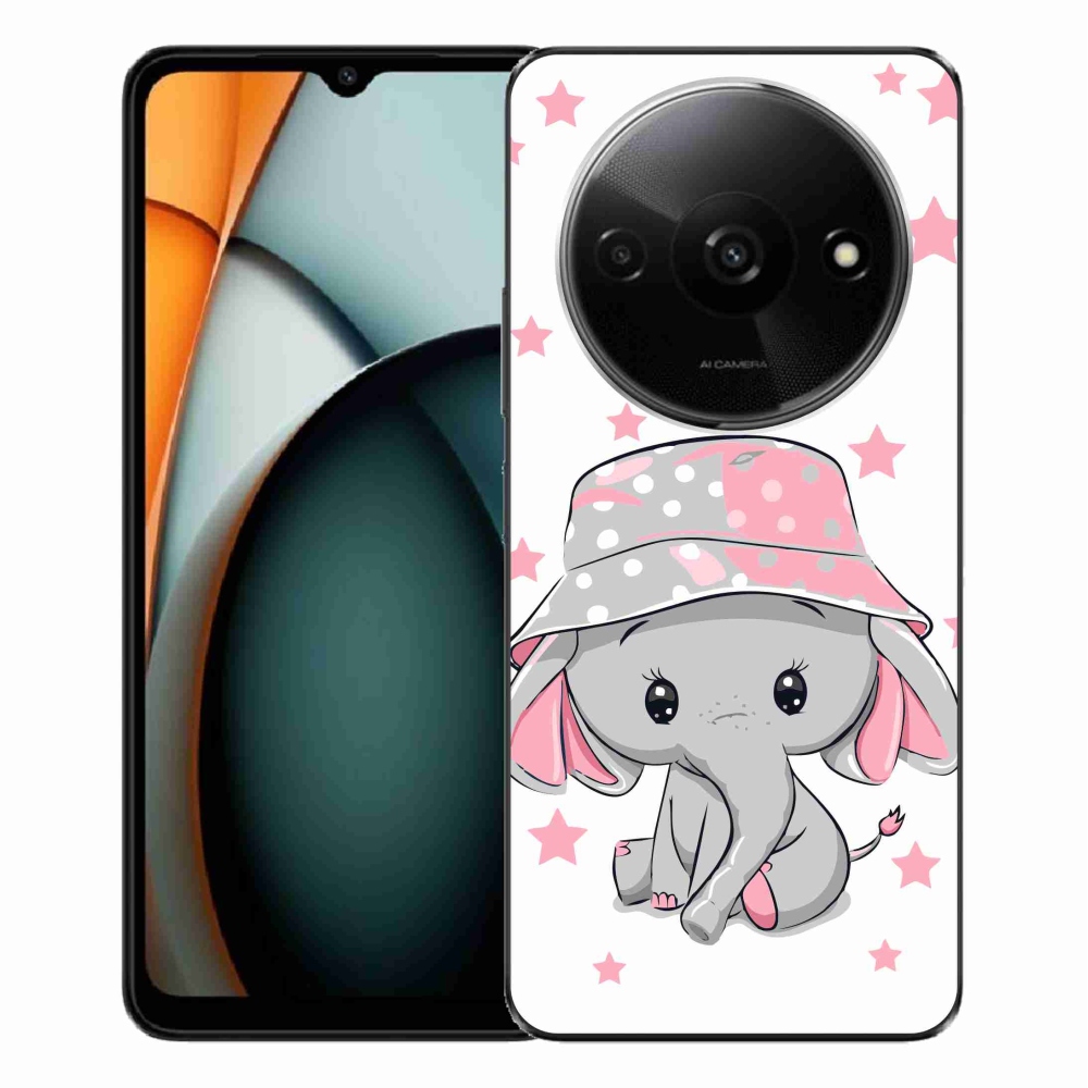 Gelový kryt mmCase na Xiaomi Redmi A3 - růžový slon