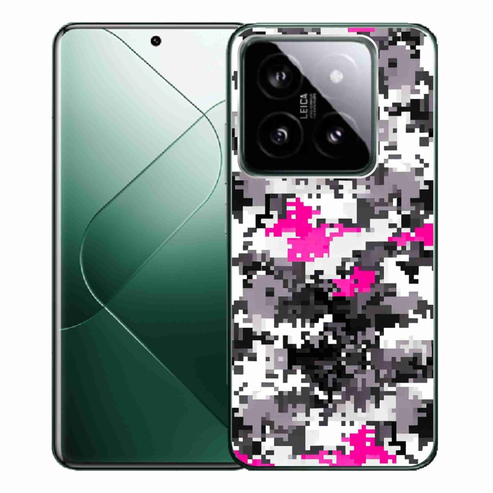 Gelový kryt mmCase na Xiaomi 14 Pro - maskáčový vzor 4