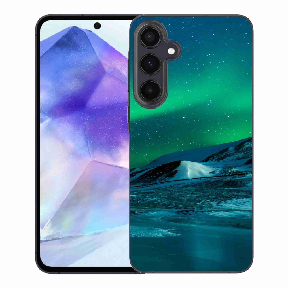 Gelový kryt mmCase na Samsung Galaxy A55 5G - polární záře