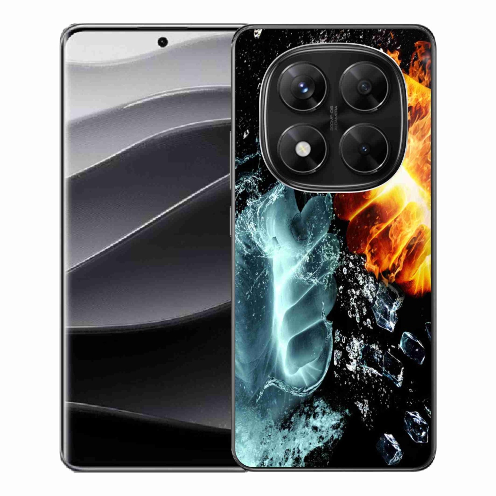 Gelový kryt mmCase na Xiaomi Redmi Note 14 Pro 5G/Poco X7 5G - voda a oheň