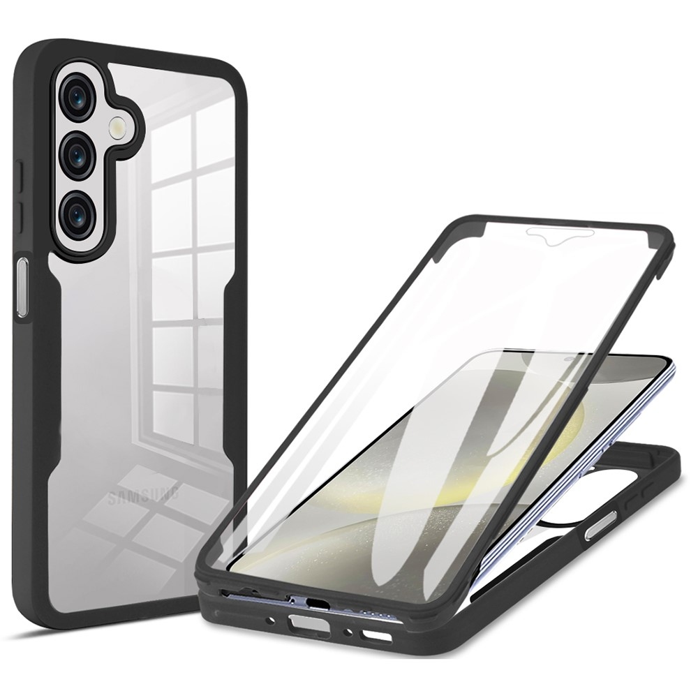 Acryl gelový obal s rámečkem pro ochranou displeje na Samsung Galaxy A26 5G - černý