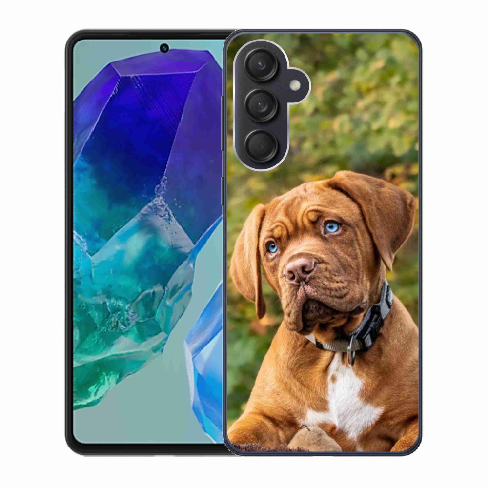 Gelový kryt mmCase na Samsung Galaxy M55 5G - štěně 