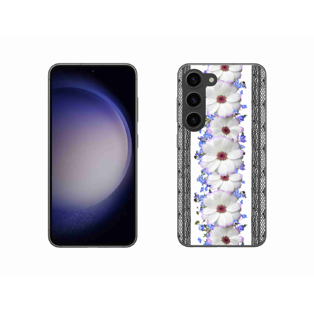 Gelový kryt mmCase na Samsung Galaxy S23 5G - květiny 8