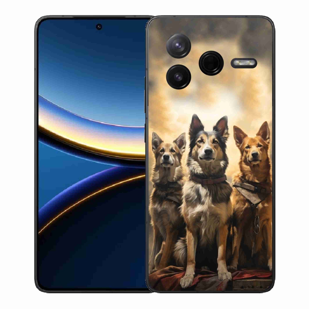 Gelový kryt mmCase na Xiaomi Poco F7 Pro - tři psi
