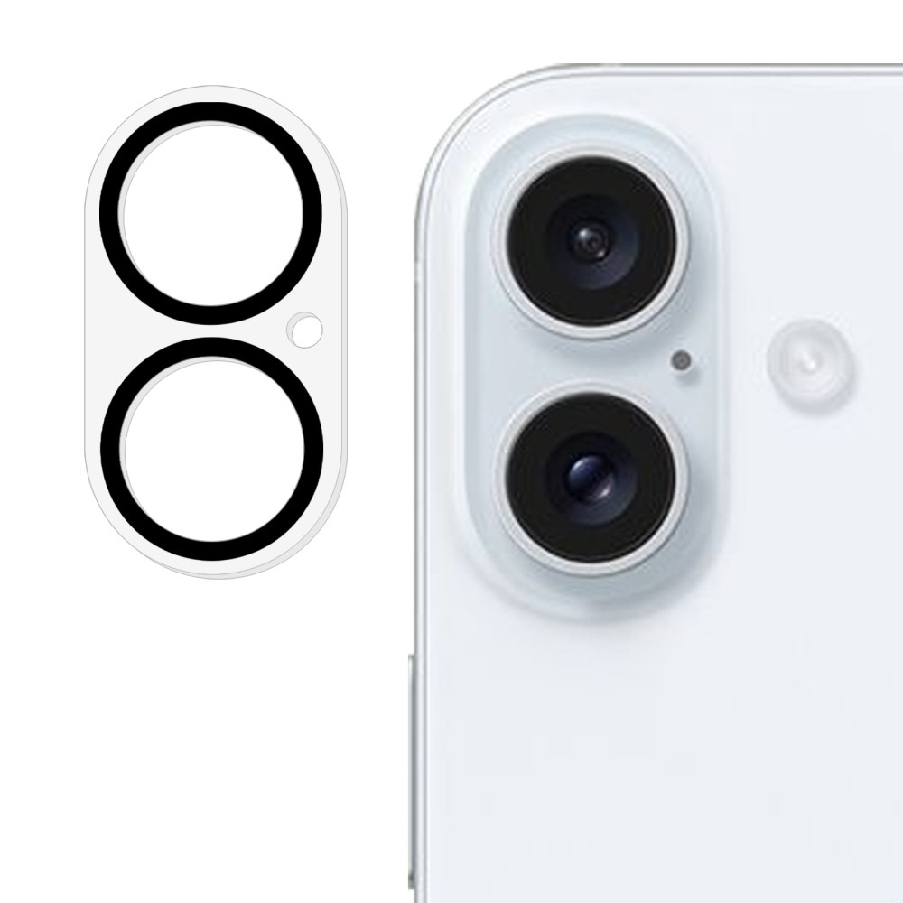 Sklo čočky fotoaparátu na iPhone 16 - černé