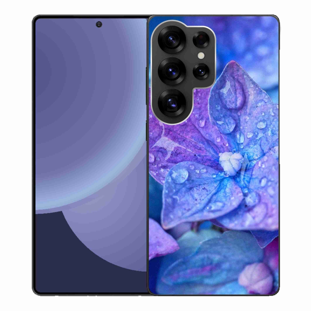 Gelový kryt mmCase na Samsung Galaxy S25 Ultra - fialový květ