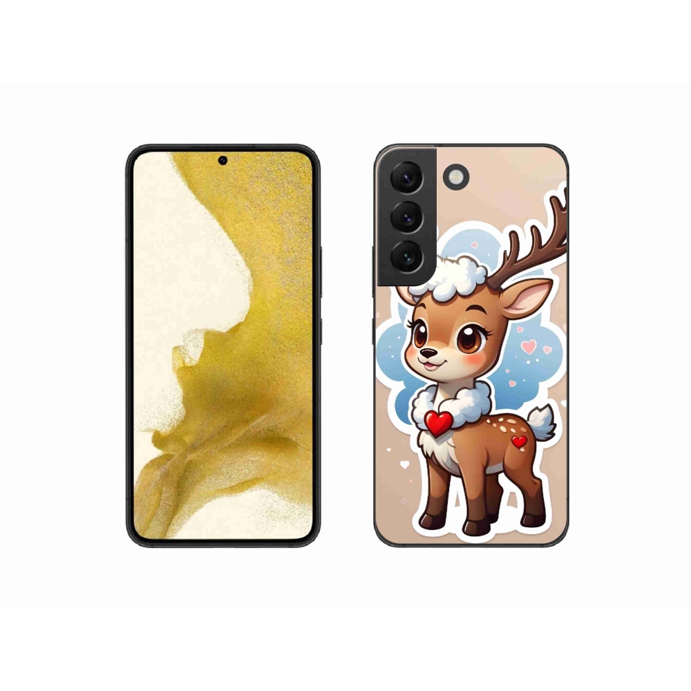 Gelový kryt mmCase na Samsung Galaxy S22 5G - kreslený sob