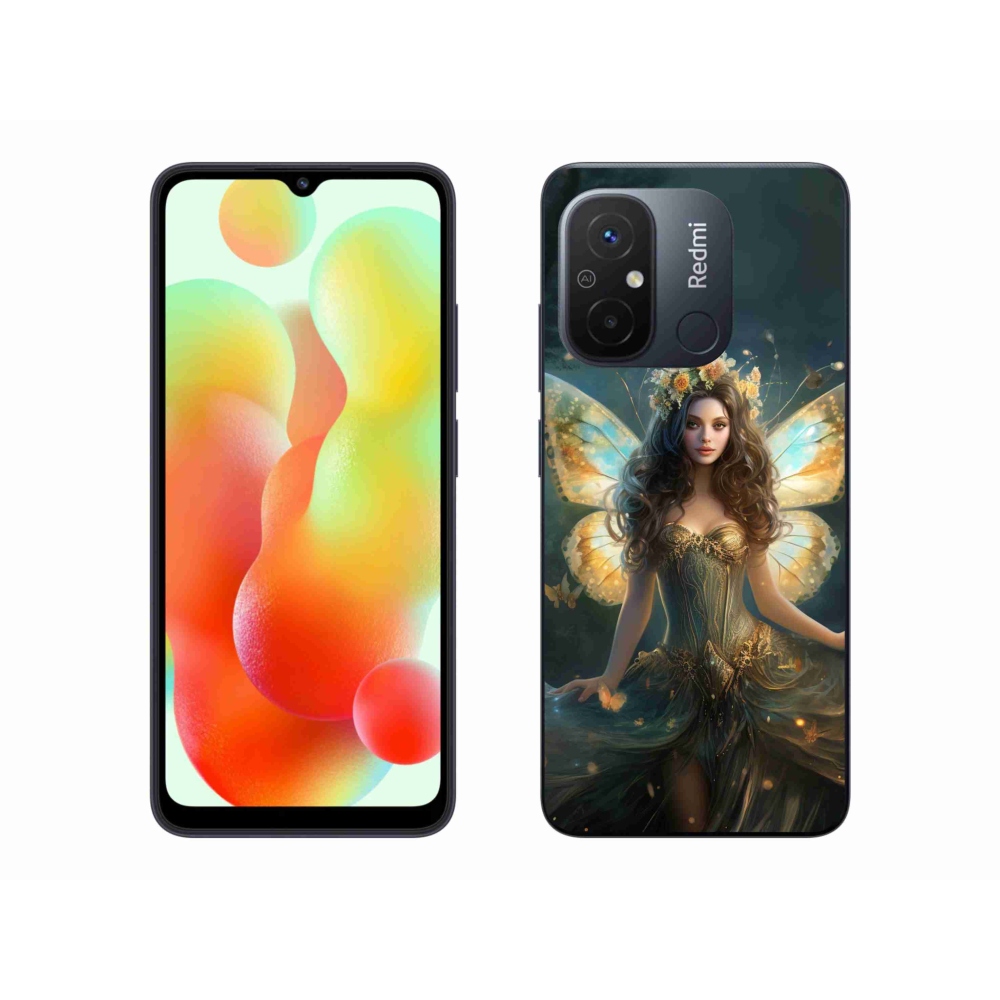Gelový kryt mmCase na Xiaomi Redmi 12C - motýlí žena