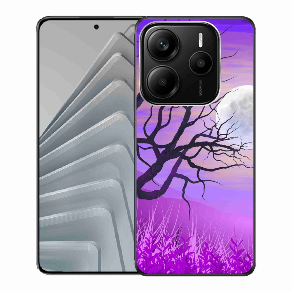 Gelový kryt mmCase na Xiaomi Redmi Note 14 5G - kreslený opadaný strom