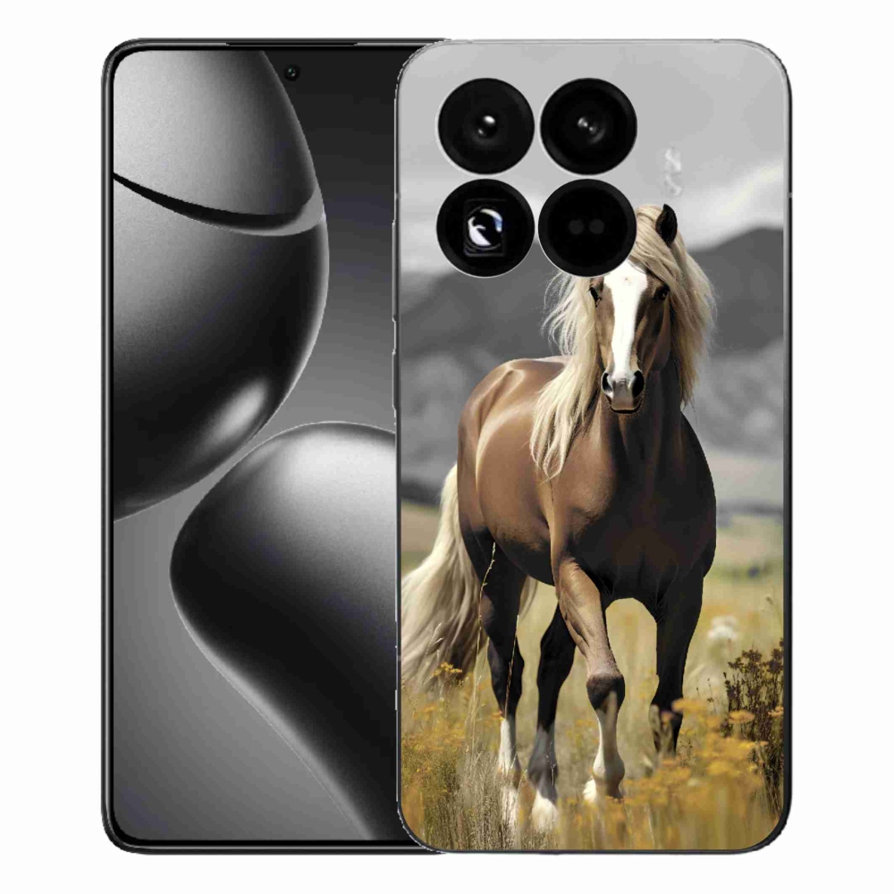 Gelový kryt mmCase na Xiaomi 15T Pro - hnědý kůň 1