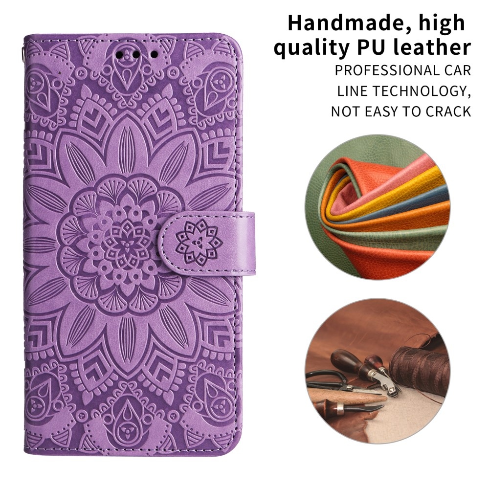Sunflower knížkové pouzdro na Realme 14 5G - fialové