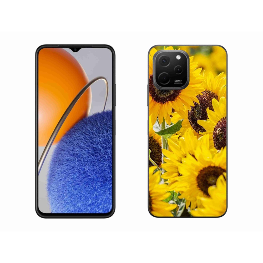 Gelový kryt mmCase na Huawei Nova Y61 - slunečnice