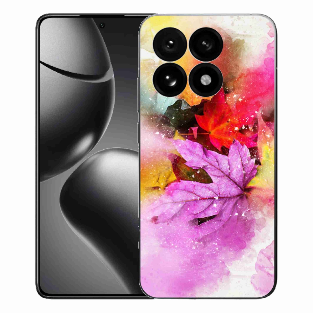 Gelový kryt mmCase na Xiaomi 15T - barevné listy