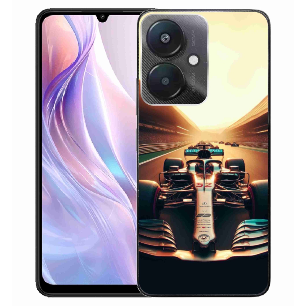 Gelový kryt mmCase na Xiaomi Redmi 13C 5G  - formule 1