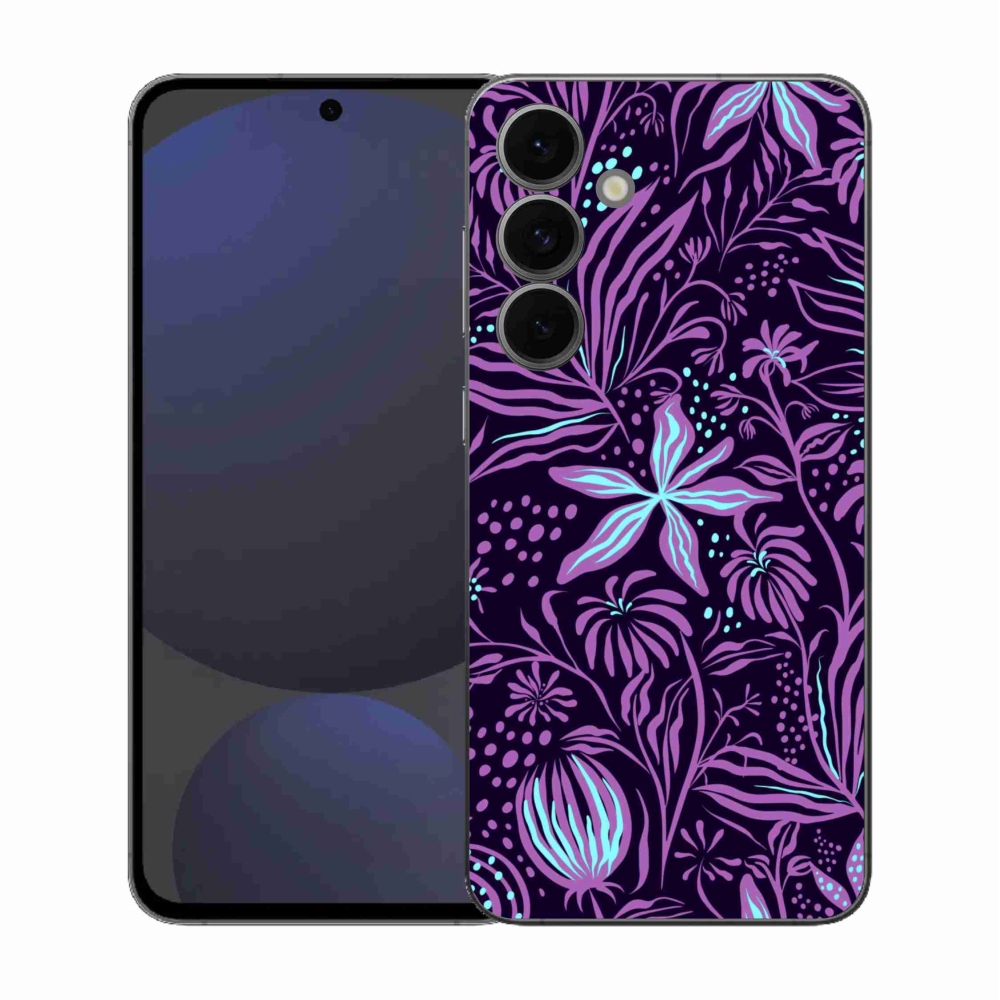 Gelový kryt mmCase na Samsung Galaxy S25 FE - květiny 2