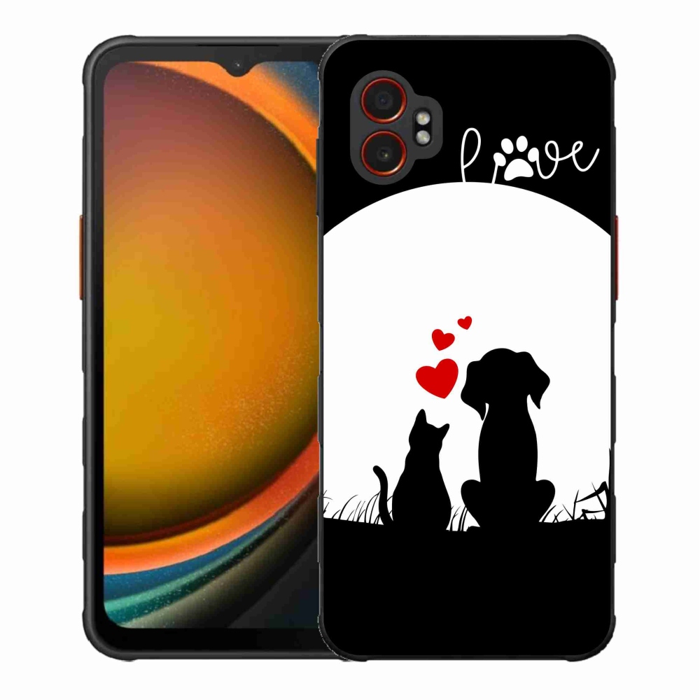 Gelový kryt mmCase na Samsung Galaxy Xcover 7 Pro - zvířecí láska