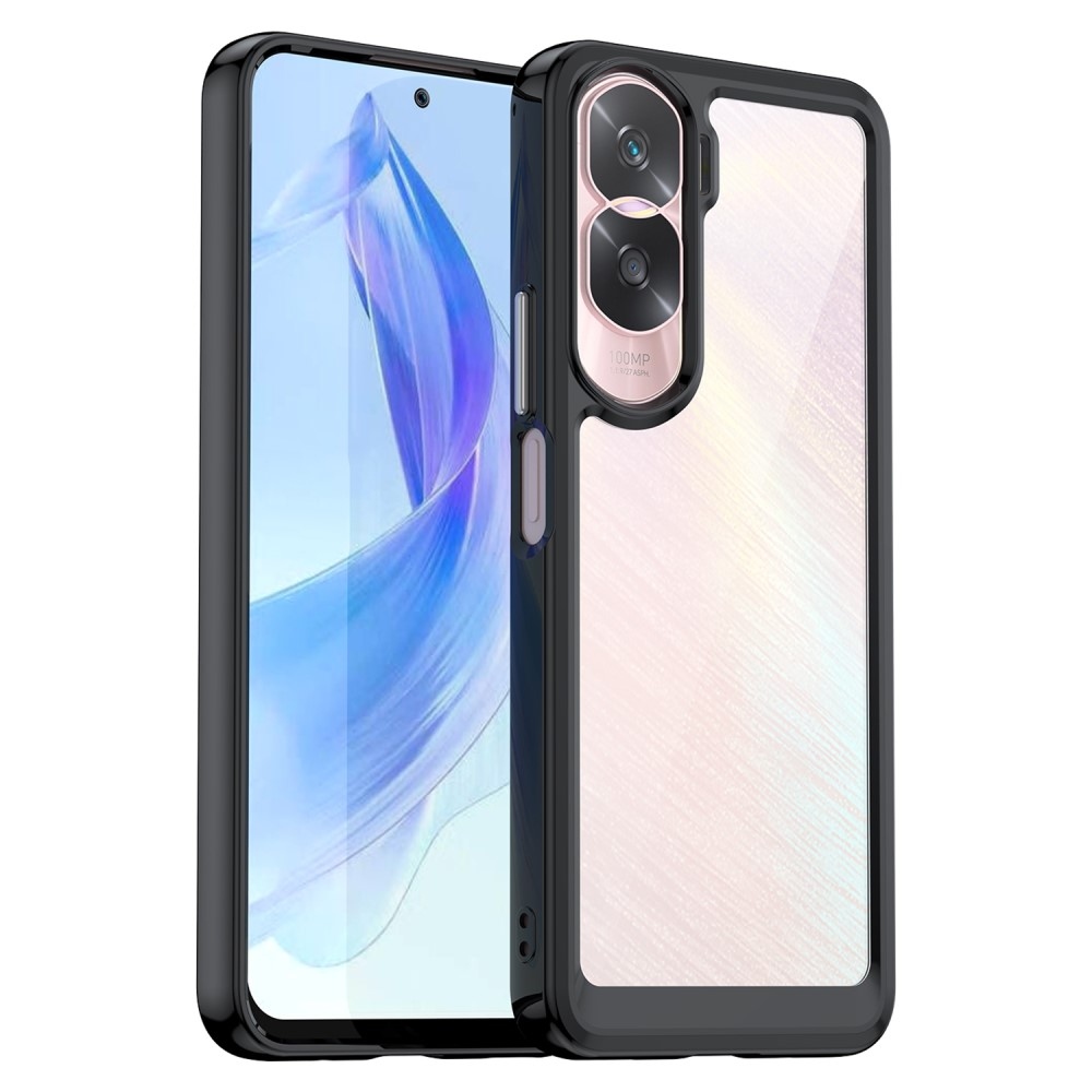 Gelový obal s pevnými zády na Honor 90 Lite - černý