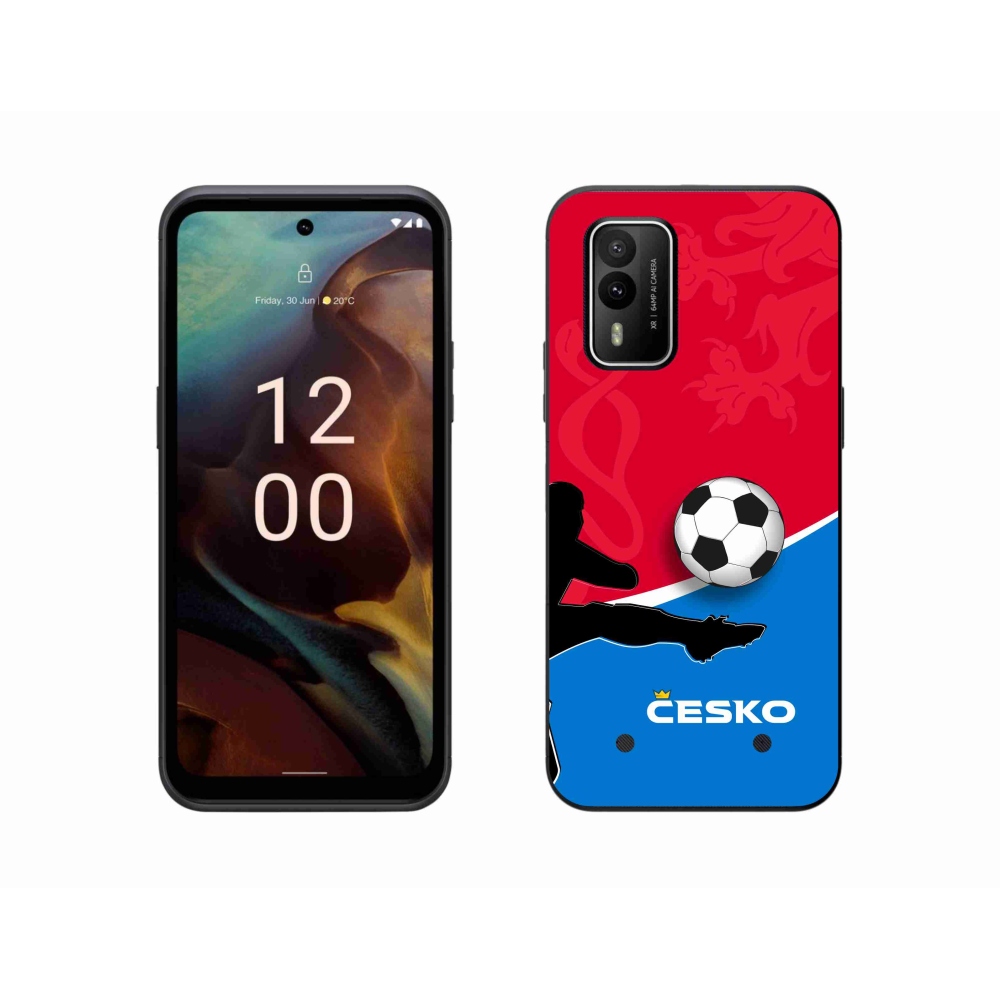 Gelový kryt mmCase na Nokia XR21 - fotbal Česko 2