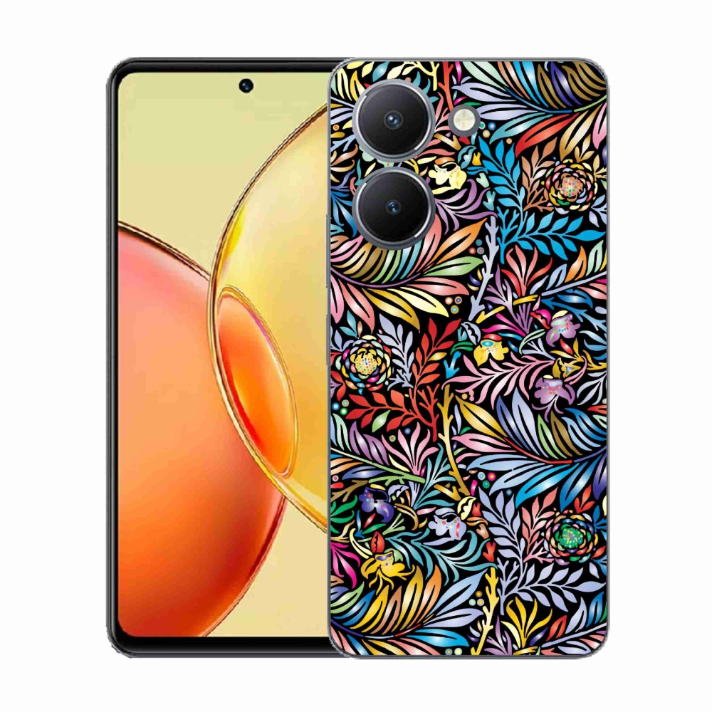 Gelový kryt mmCase na Vivo Y36 - květiny 5
