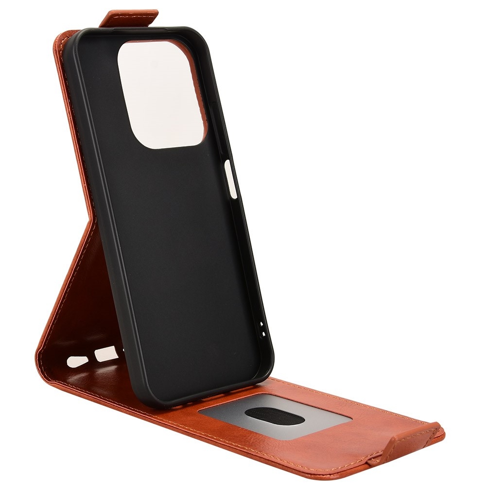 Vert flipové pouzdro na Xiaomi Redmi 15C 4G (171mm)/Poco C85 4G (171mm) - oranžové