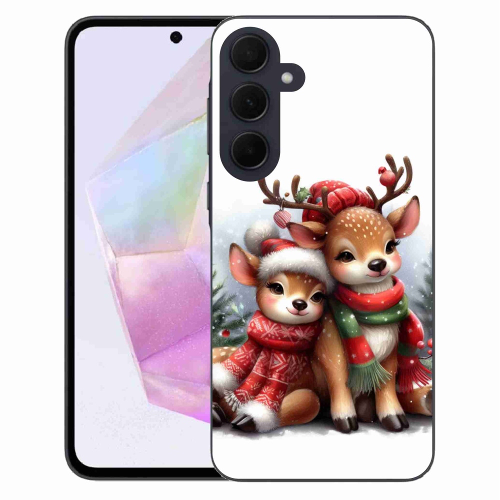 Gelový kryt mmCase na Samsung Galaxy A35 5G - vánoční sobi