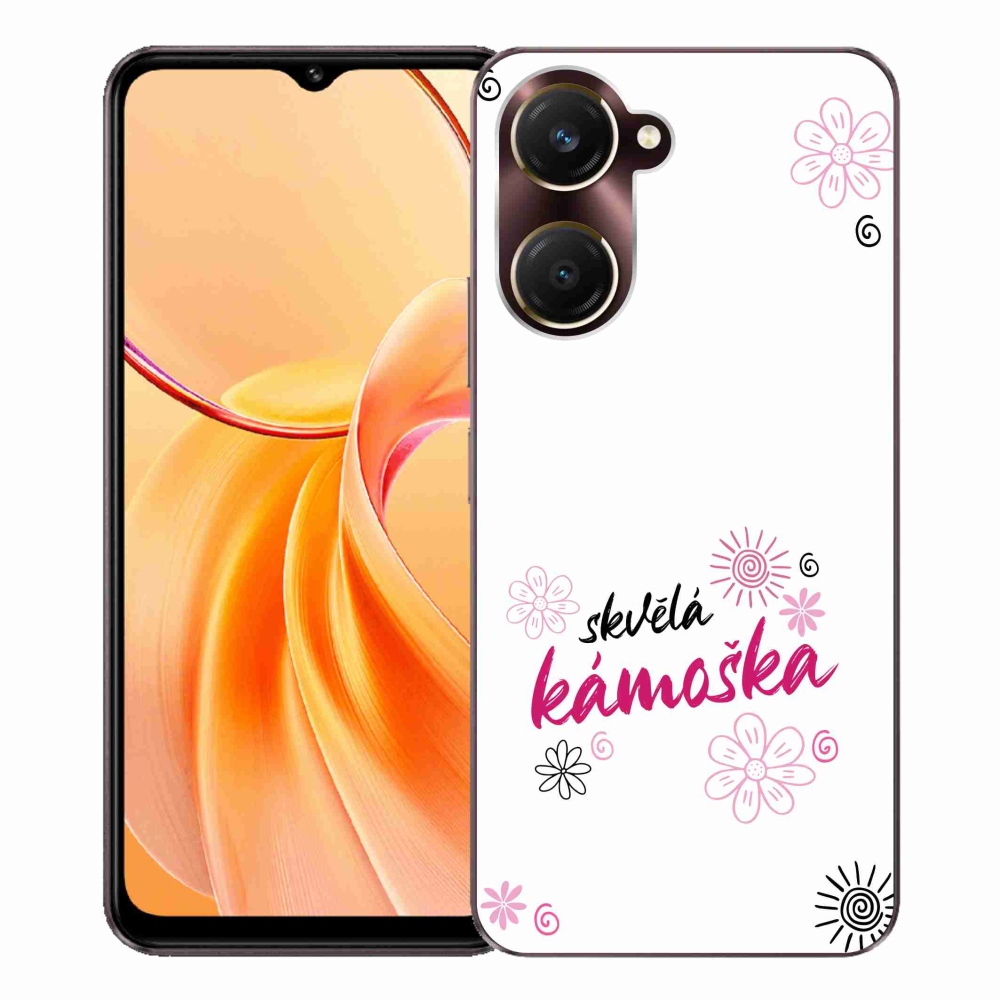 Gelový kryt mmCase na Vivo Y28s 5G - skvělá kámoška bílé pozadí