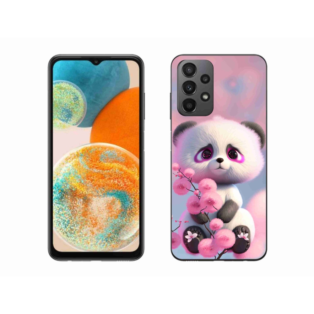 Gelový kryt mmCase na Samsung Galaxy A23 4G/5G - roztomilá panda 1