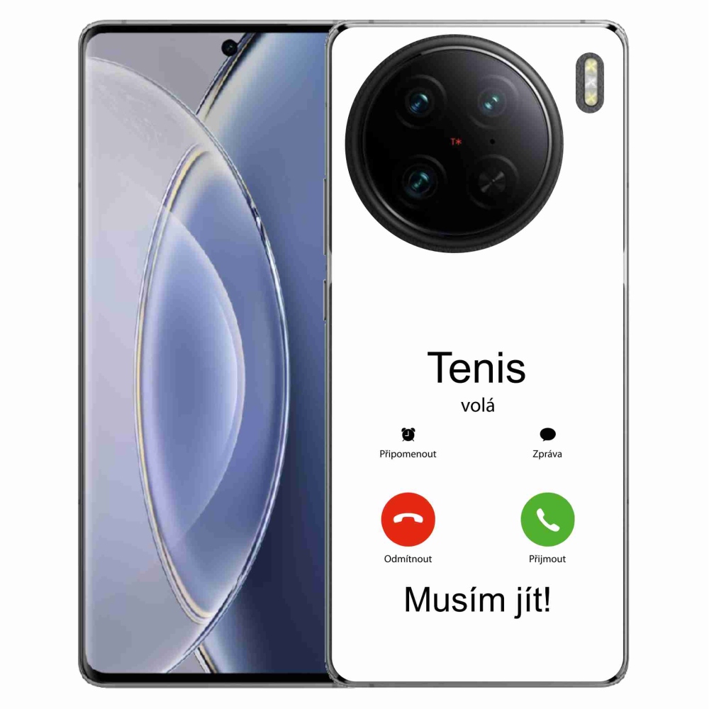 Gelový kryt mmCase na Vivo X90 Pro - tenis volá bílé pozadí