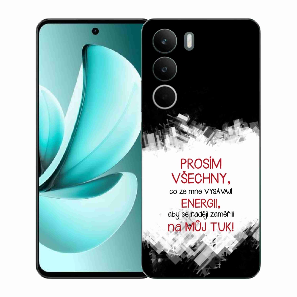 Gelový kryt mmCase na Realme C71 - vtipný text 1 červený