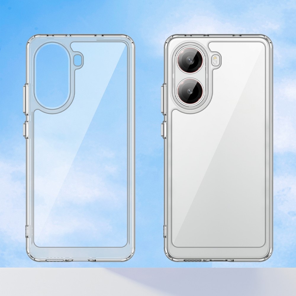 Gelový obal s pevnými zády na Xiaomi Poco X7 Pro 5G - průhledný