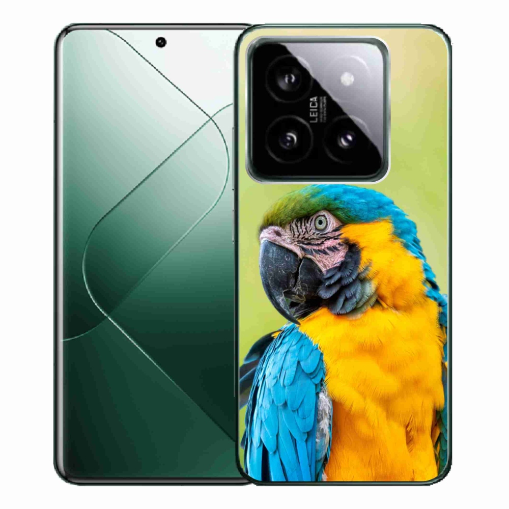 Gelový obal mmCase na Xiaomi 14 Pro - papoušek ara 2