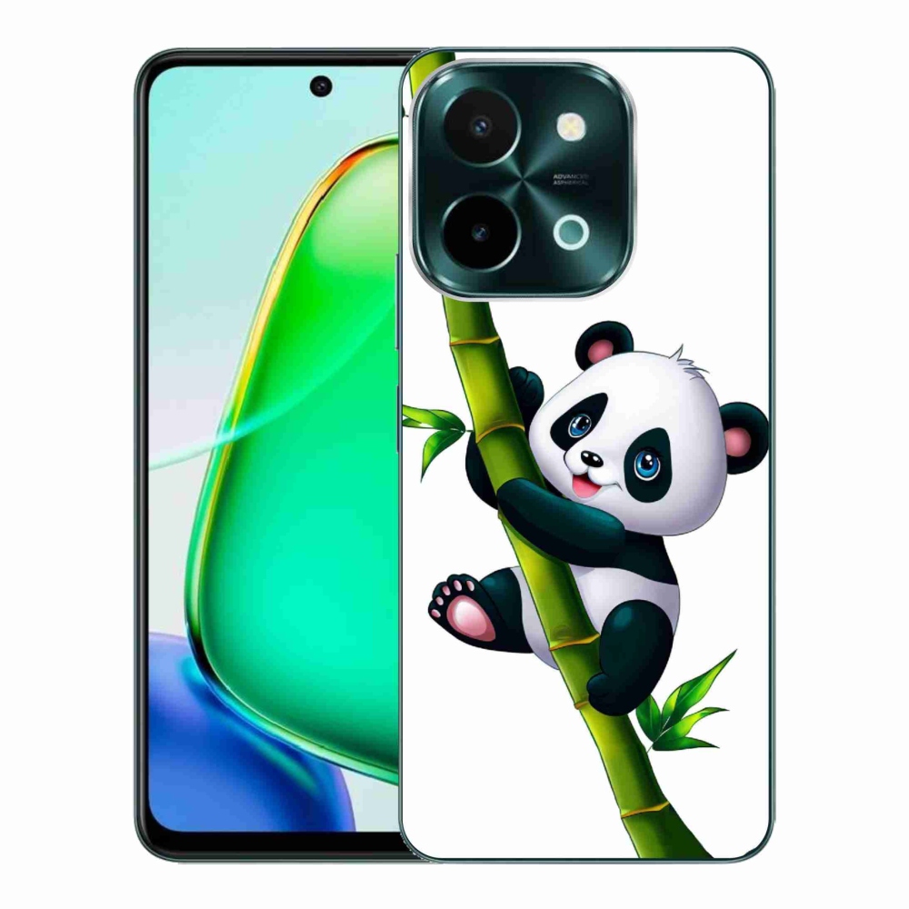 Gelový kryt mmCase na Vivo Y28 - panda na bambusu