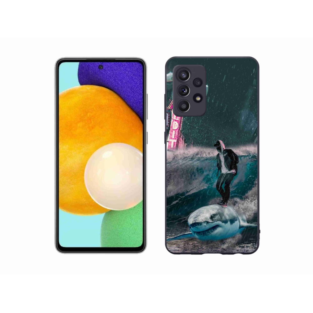 Gelový kryt mmCase na Samsung Galaxy A52/A52 5G - žralok