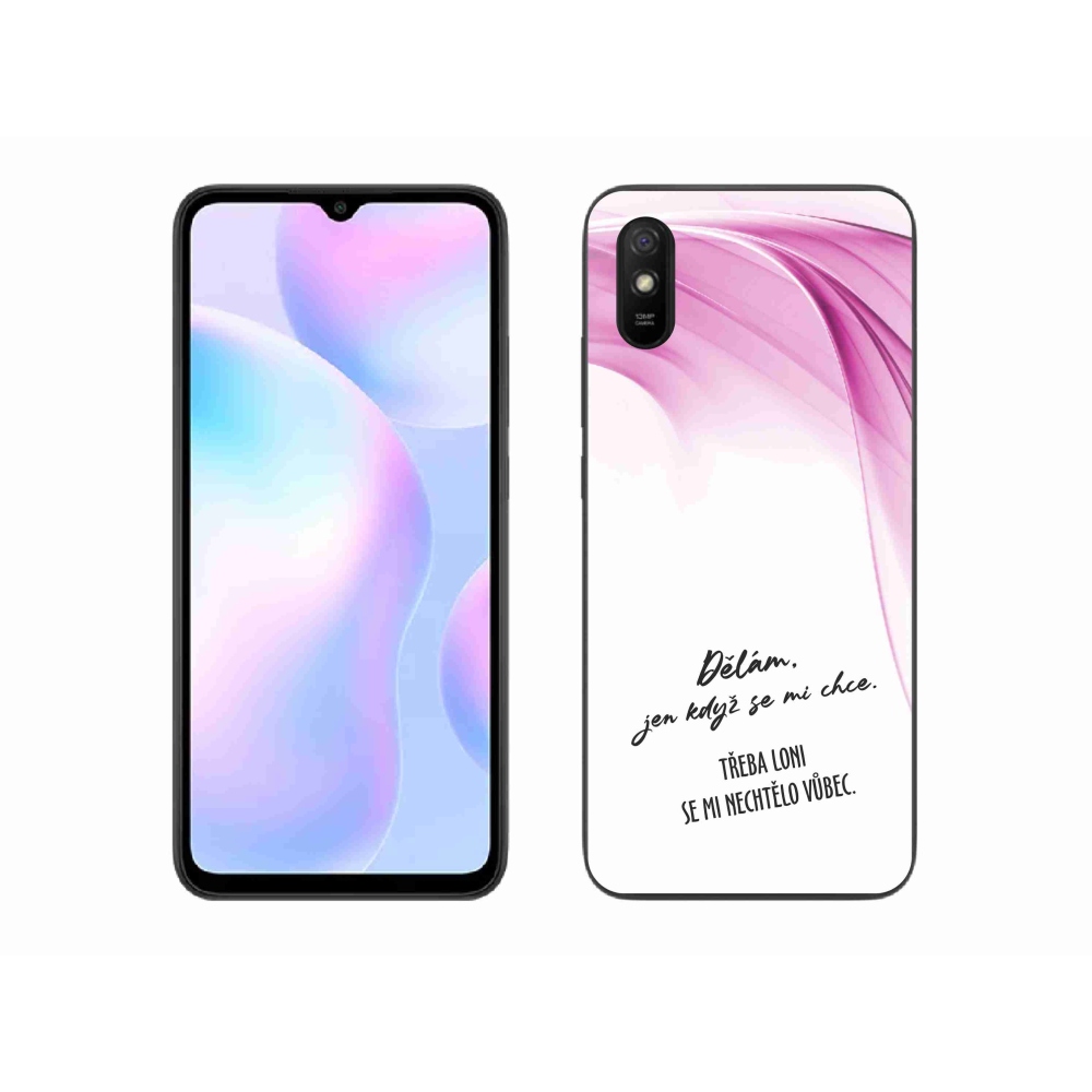 Gelový kryt mmCase na Xiaomi Redmi 9A - vtipný text 12 bílé pozadí