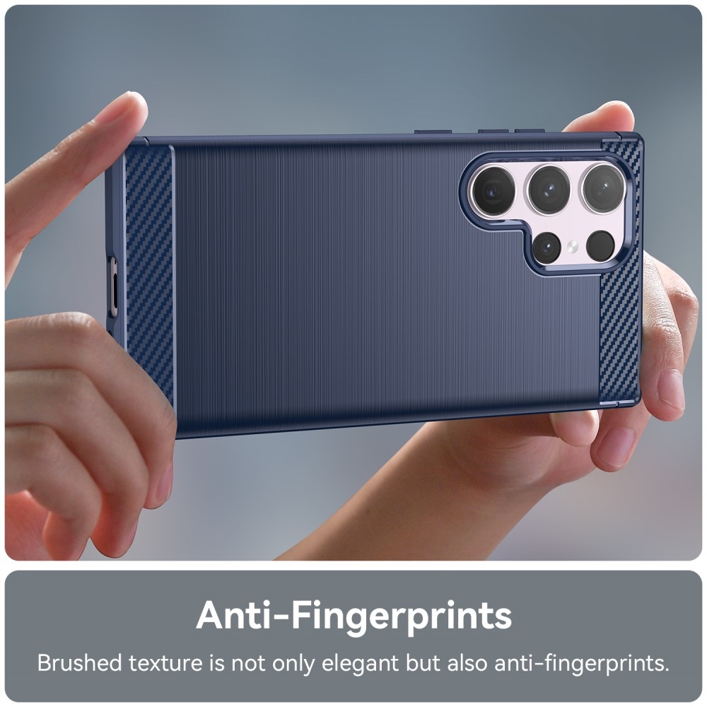 Carbon odolný gelový obal na Samsung Galaxy S24 Ultra - modrý