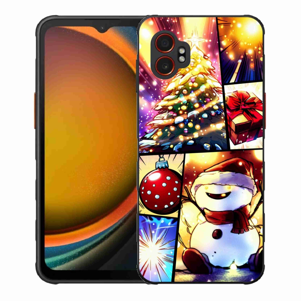 Gelový kryt mmCase na Samsung Galaxy Xcover 7 Pro - vánoční motivy 1