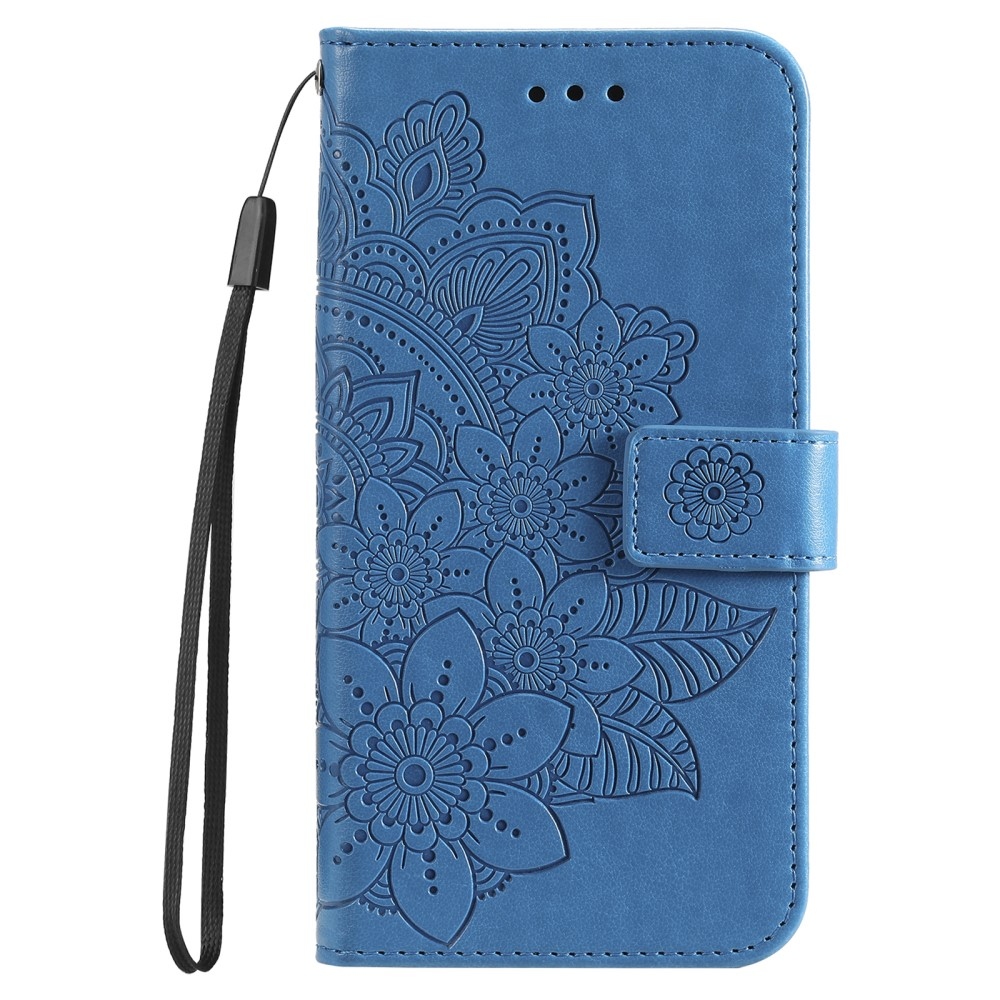 Mandala knížkové pouzdro na Xiaomi Redmi A3 - modré