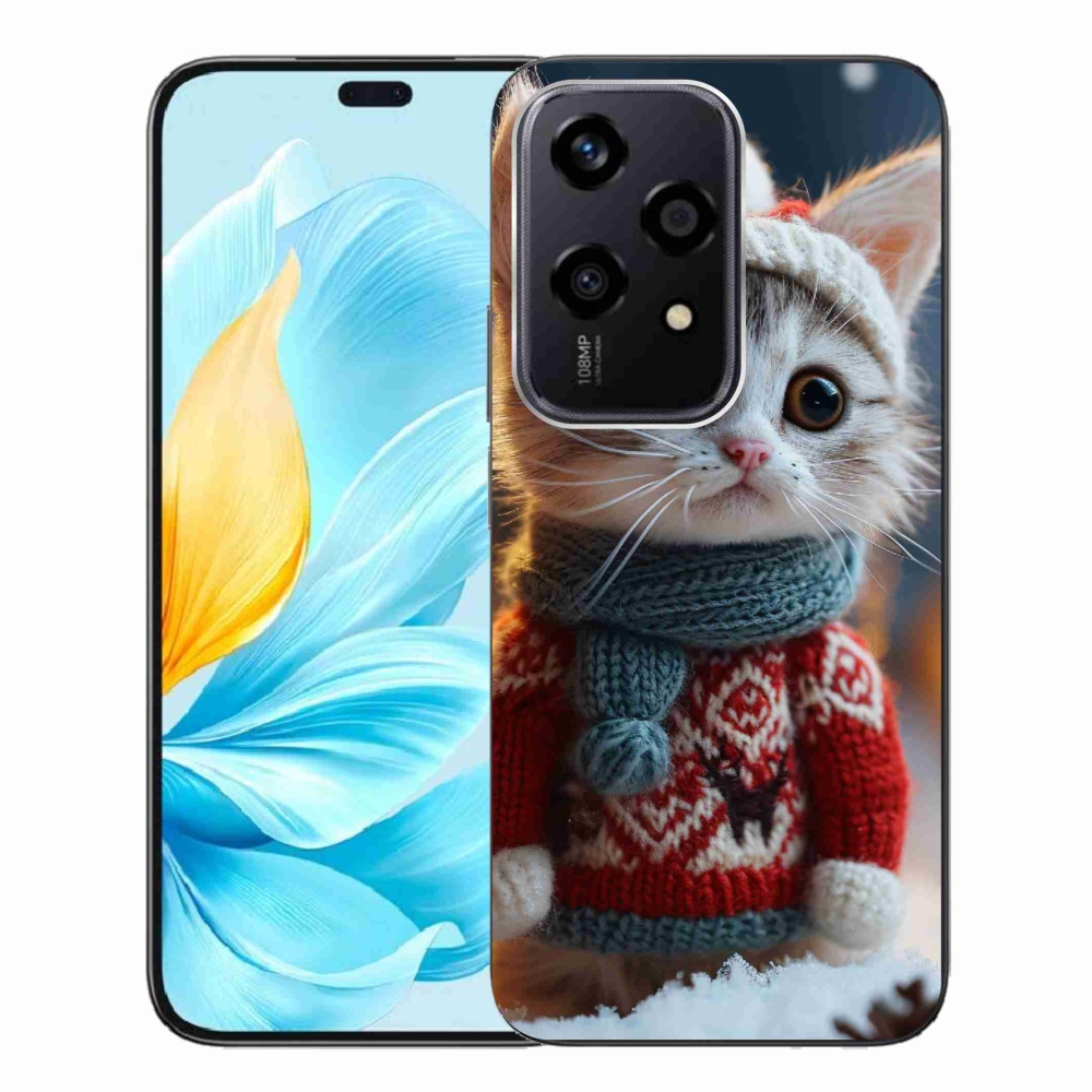 Gelový kryt mmCase na Honor 200 Lite 5G - kotě ve svetru